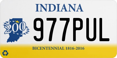 IN license plate 977PUL