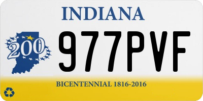 IN license plate 977PVF