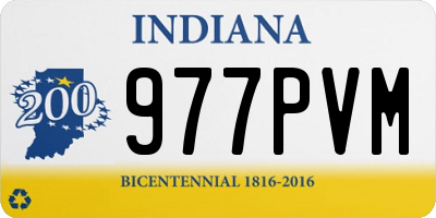 IN license plate 977PVM
