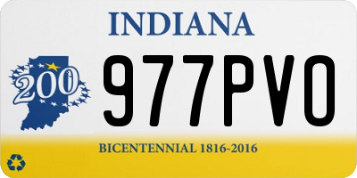 IN license plate 977PVO