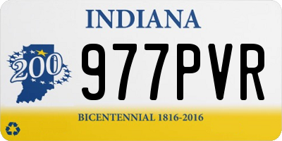 IN license plate 977PVR