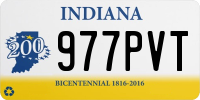IN license plate 977PVT