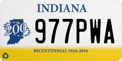 IN license plate 977PWA