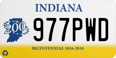 IN license plate 977PWD