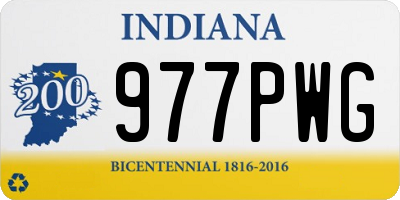 IN license plate 977PWG