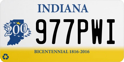 IN license plate 977PWI