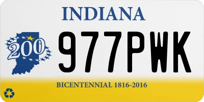 IN license plate 977PWK