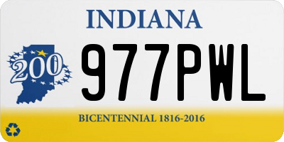 IN license plate 977PWL