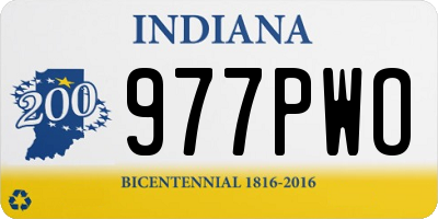 IN license plate 977PWO