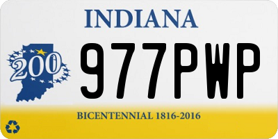 IN license plate 977PWP
