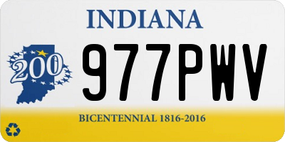IN license plate 977PWV