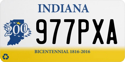 IN license plate 977PXA