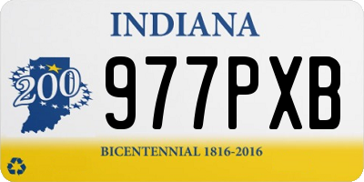 IN license plate 977PXB