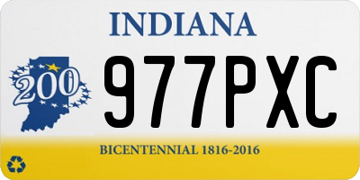 IN license plate 977PXC