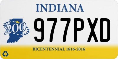IN license plate 977PXD