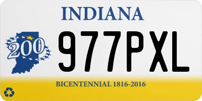IN license plate 977PXL