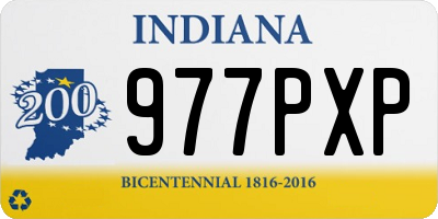 IN license plate 977PXP