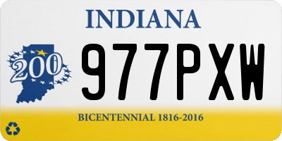 IN license plate 977PXW