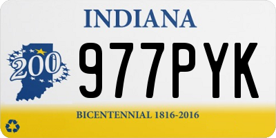 IN license plate 977PYK