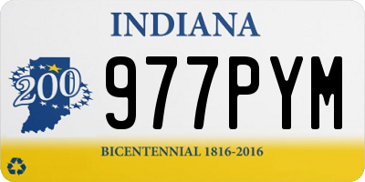 IN license plate 977PYM