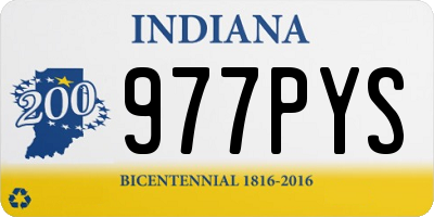 IN license plate 977PYS