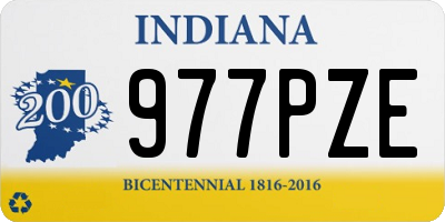 IN license plate 977PZE