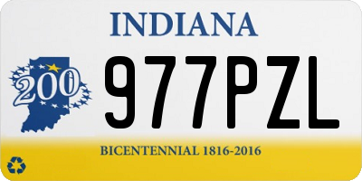 IN license plate 977PZL