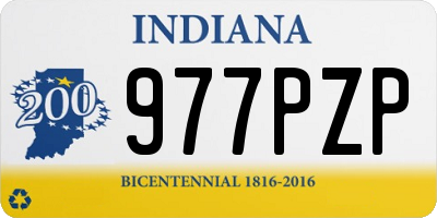 IN license plate 977PZP