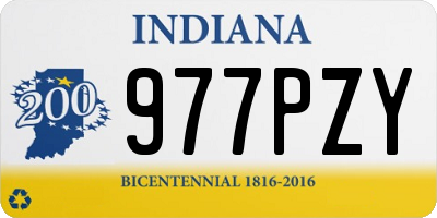 IN license plate 977PZY