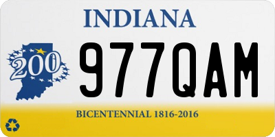 IN license plate 977QAM