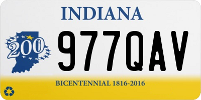 IN license plate 977QAV