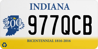 IN license plate 977QCB