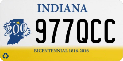 IN license plate 977QCC