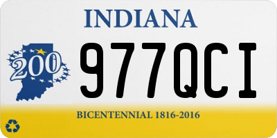 IN license plate 977QCI