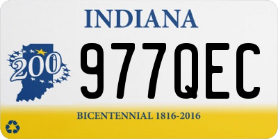 IN license plate 977QEC