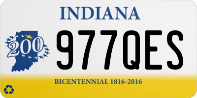 IN license plate 977QES