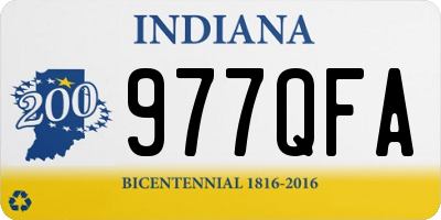 IN license plate 977QFA