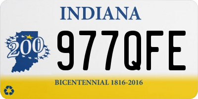 IN license plate 977QFE