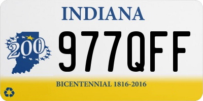 IN license plate 977QFF