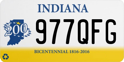 IN license plate 977QFG