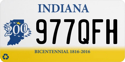 IN license plate 977QFH