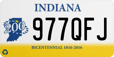 IN license plate 977QFJ
