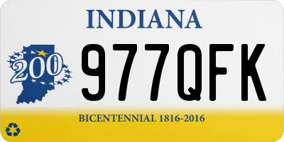 IN license plate 977QFK