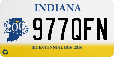 IN license plate 977QFN