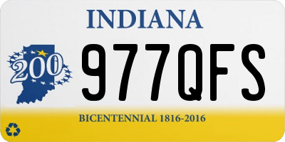 IN license plate 977QFS