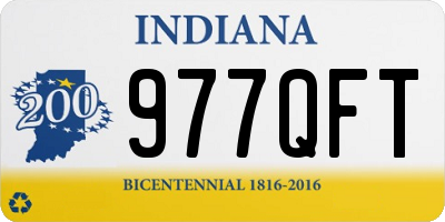 IN license plate 977QFT