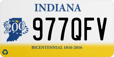 IN license plate 977QFV