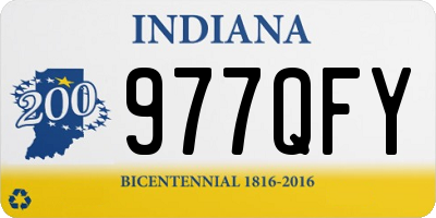 IN license plate 977QFY