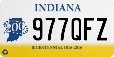IN license plate 977QFZ