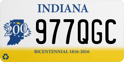 IN license plate 977QGC